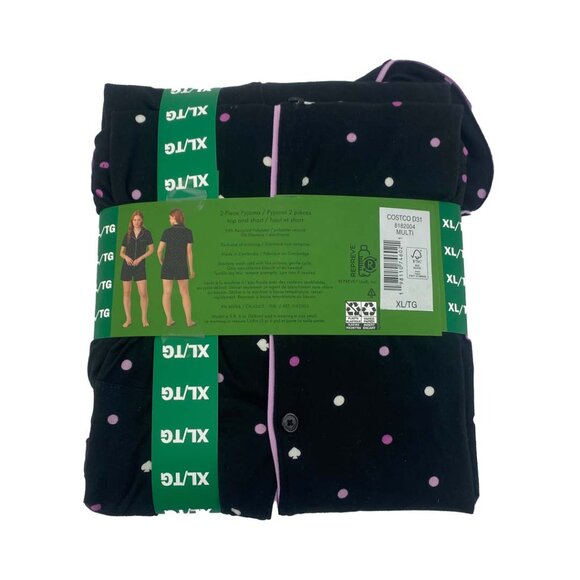 Kate Spade Women's Black Polka Dot Pyjamas: 2 Pieces / Various Sizes - Picture 2 of 5